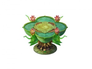 game model - family objects - bamboo table 3D Model