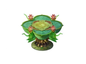 game model - family objects - bamboo table 3D Model
