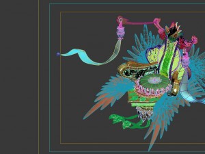 game model - in-house objects - big golden fairy 3D मॉडल