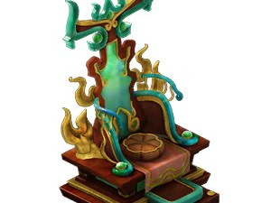 modelo de juego - objetos del interior del hogar - taburetes y sillas Modelo 3D