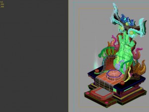 game model - home interior objects - stool chairs 3D-Modell