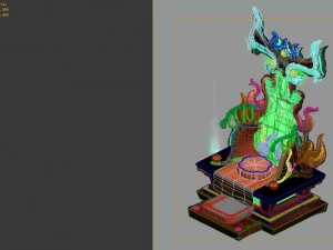 game model - home interior objects - stool chairs 3D Model