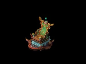 modello di gioco - oggetti interni casa - sgabello sedia c Modello 3D