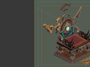 game model - home interior objects - stool chair c 3D Model