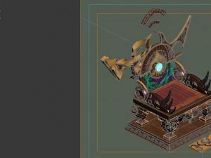 game model - home interior objects - stool chair c 3D Model