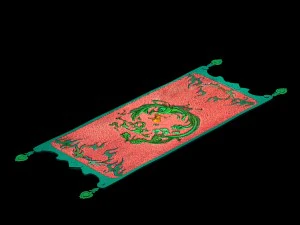 modele do gier - obiekty wyposażenia wnętrz - dywan 02 Model 3D