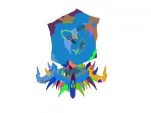 игровая модель &mdash; семейные предметы &mdash; костяное эбеновое дерево 2 3D Модель