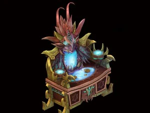 spelmodel - familieobjecten - spookspiegel 01 3D Model