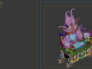 game model - family objects - ghost mirror 01 3D Model