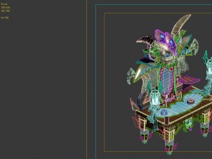 game model - family objects - ghost mirror 02 3D Модель