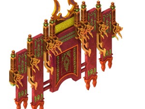 game model - family objects - jackpot moire screen 3D-Modell