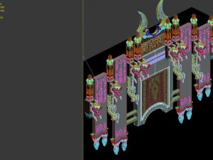 game model - family objects - jackpot moire screen Modello 3D