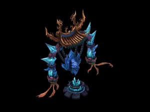 game model - family objects - jackpot moire gold s 3D Model