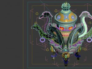 game interior model - home interior objects - cran 3D Model