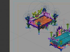game model - family objects - black jade flow soul 3D 모델