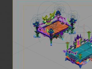game model - family objects - black jade flow soul 3D Model