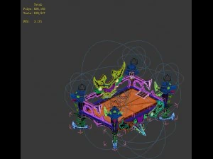 game model - family objects - black jade flow soul 3D Model