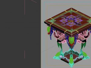 game model - family objects - ghost soul table 3D Model