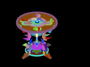 game model - family objects - ghost soul table 2 Model 3D