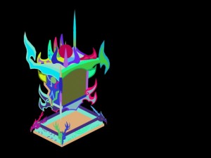 game model - family objects - dragonscale cabinet Modèle 3D