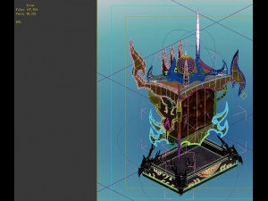 game model - family objects - dragonscale cabinet Modèle 3D