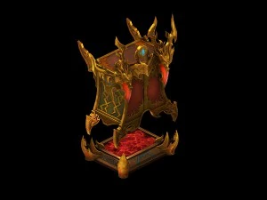 game model - family objects - dragonscale cabinet 3D Model