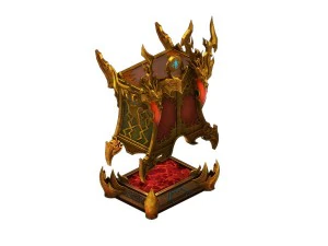 game model - family objects - dragonscale cabinet 3D Model