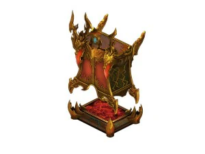 game model - family objects - dragonscale cabinet 3D Model