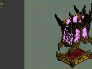 game model - family objects - dragonscale cabinet 3D Model