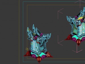 game model - family objects - dragonscale cabinet 3D Model