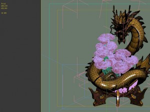 game model - family objects - dragon basin blood l 3D Modell