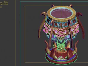 modelo de jogo - objetos familiares - banquinho m&aacute;gico Modelo 3D