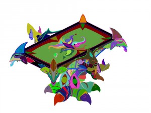 game model - family objects - magic table Modèle 3D