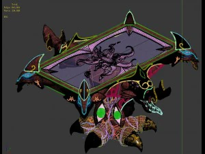 game model - family objects - magic table 3D Model