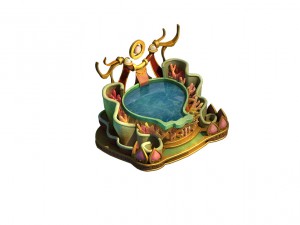 game model - family objects - qionghua snow mussel 3D Model