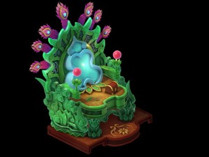 game model - family objects - dressing table - pai Modello 3D