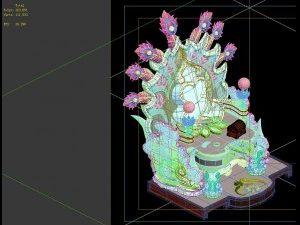 game model - family objects - dressing table - pai 3D Model