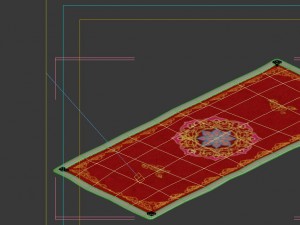 game model - family objects - velvet rugs 04 3D 모델