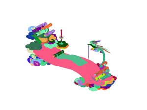 game model - family objects - tianjing clouds tabl 3D Model