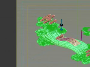 game model - family objects - tianjing clouds tabl 3D Model