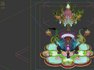 game model - family objects - tienling furnace 02 3D मॉडल