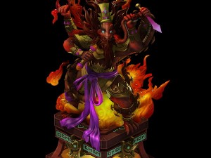 game model - family objects - devil emperor image 3D Model