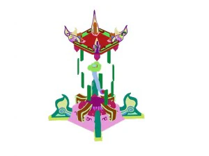 game models - family objects - azure po with 02 3D Model