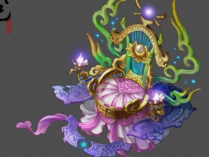 game model - family objects - angel seat chair 3D Model