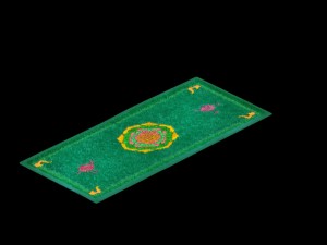 game model - home interior objects - velvet carpet Modelo 3D
