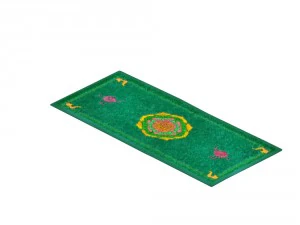 game model - home interior objects - velvet carpet 3D Model