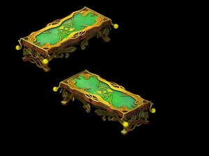 game model - family objects - fairy table 3D Model