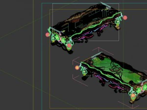 game model - family objects - fairy table 3D Model