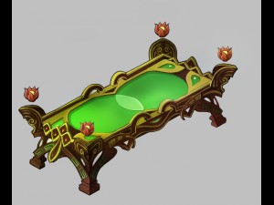 game model - family objects - fairy table 2 3D Model
