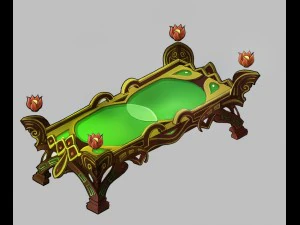 game model - family objects - fairy table 2 3D Model